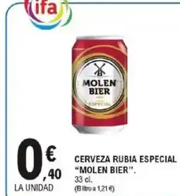 E.Leclerc MOLEN BIER Cerveza rubia especial oferta