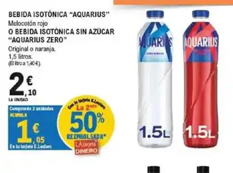 E.Leclerc AQUARIUS Bebida isotónica oferta