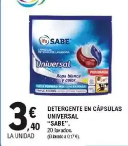 E.Leclerc SABE Detergente en cápsulas universal oferta