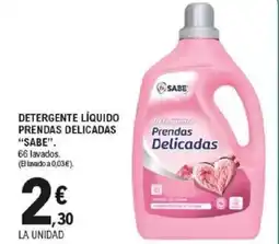 E.Leclerc SABE Detergente líquido prendas delicadas oferta