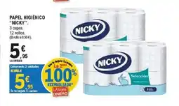 E.Leclerc NICKY Papel higiénico oferta