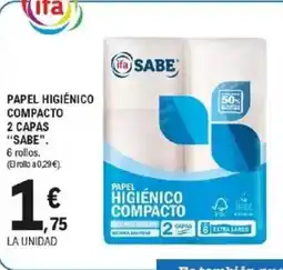 E.Leclerc SABE Papel higiénico 2 capas oferta