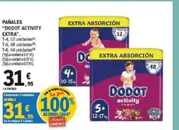 E.Leclerc DODOT ACTIVITY EXTRA Pañales oferta