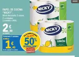 E.Leclerc NICKY Papel de cocina oferta