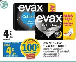 E.Leclerc EVAX COTTONLIKE Compresa alas oferta