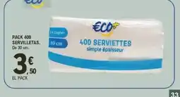 E.Leclerc Pack 400 servilletas oferta