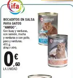 E.Leclerc AMIGO Bocaditos en salsa para gatos oferta