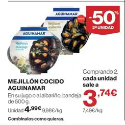 Supercor AGUINAMAR Mejillón cocido oferta