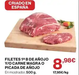 Supercor Filetes 1a b de añojo y/o carne magra o picada de añojo oferta