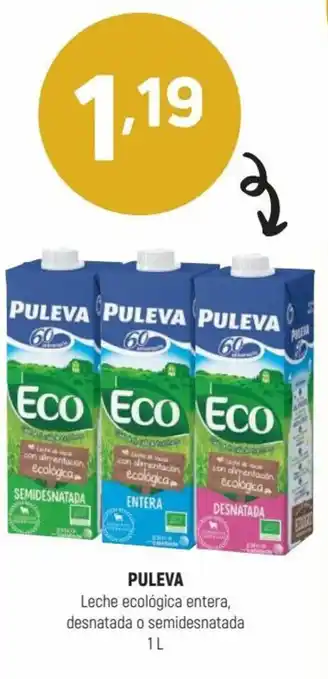 Coviran Puleva Leche Ecológica EnteraDesnatada o Semidesnatada 1 L oferta