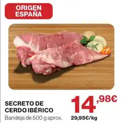 Supercor Secreto de cerdo ibérico oferta