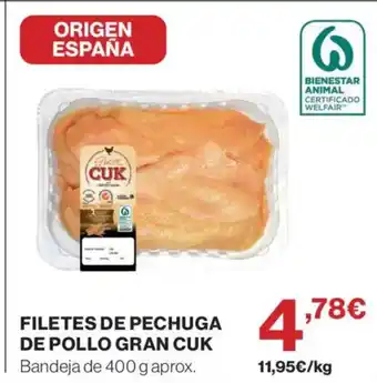 Supercor CUK Filetes de pechuga de pollo gran oferta