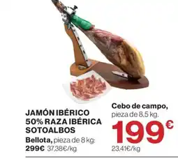 Supercor Jamón ibérico 50% raza ibérica sotoalbos oferta