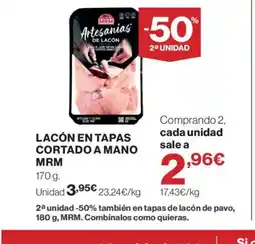 Supercor Lacón en tapas cortado a mano oferta