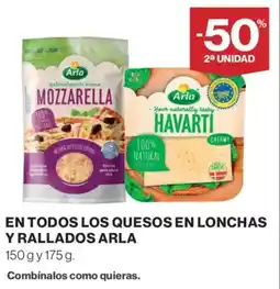 Supercor ARLA En todos los quesos en lonchas y rallados oferta