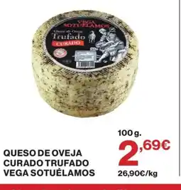 Supercor VEGA SOTUÉLAMOS Queso de oveja curado trufado oferta