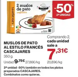 Supercor CASCAJARES Muslos de pato al estilo francés oferta