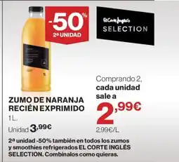 Supercor Zumo de naranja recién exprimido oferta
