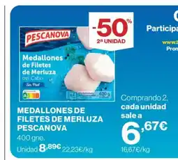 Supercor PESCANOVA Medallones de filetes de merluza oferta