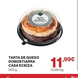 Supercor CASA ECEIZA Tarta de queso donostiarra oferta