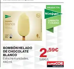 Supercor Bombón helado de chocolate blanco oferta