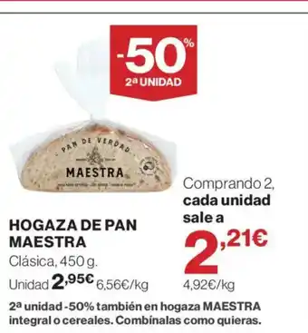 Supercor Hogaza de pan maestra oferta