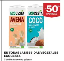 Supercor ECOCESTA En todas las bebidas vegetales oferta
