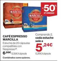 Supercor MARCILLA Café espresso oferta