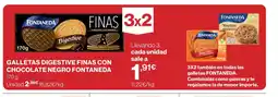 Supercor FONTANEDA Galletas digestive finas con chocolate negro oferta