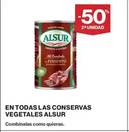 Supercor ALSUR En todas las conservas vegetales oferta