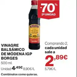 Supercor BORGES Vinagre balsamico de modena igp oferta