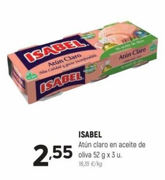 Coviran Isabel Atún Claro En Aceite de Oliva 52 g x 3 u oferta