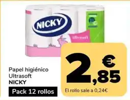 Supeco NICKY Papel higiénico Ultrasoft oferta