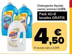 Supeco LUZIL Detergente líquido varios aromas oferta