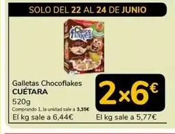 Supeco CUÉTARA Galletas Chocoflakes oferta