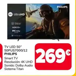 Supeco PHILIPS TV LED 50" 50PUS7000/12 oferta