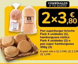 Supeco Pan superburger brioche oferta