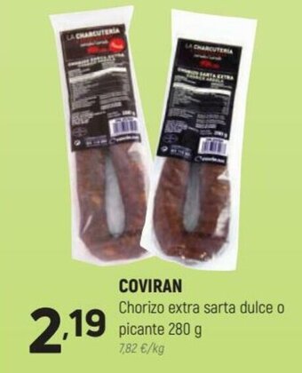 Coviran Coviran Chorizo Extra Sarta Dulce o Picante 280 g oferta