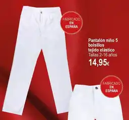 E.Leclerc Pantalón niño 5 bolsillos oferta