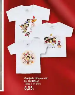 E.Leclerc EL TÍO BALIZ Camiseta dibujos niño oferta