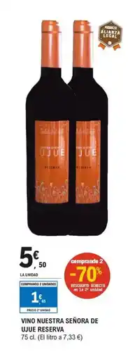 E.Leclerc Vino nuestra señora de ujue reserva oferta