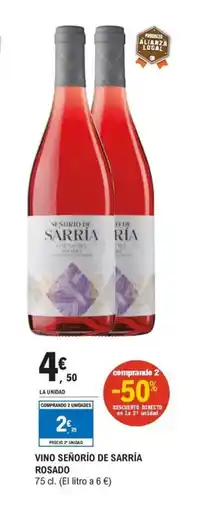 E.Leclerc Vino señorío de sarría rosado oferta