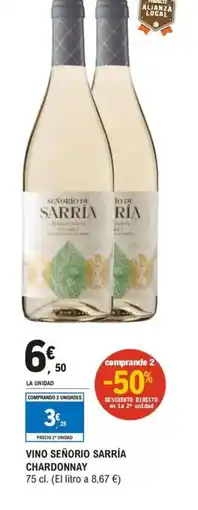E.Leclerc Vino señorio sarría chardonnay oferta