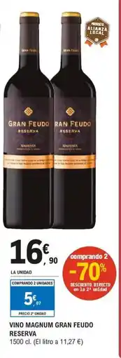 E.Leclerc Vino magnum gran feudo reserva oferta