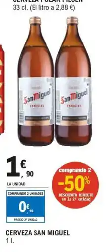 E.Leclerc Cerveza san miguel oferta