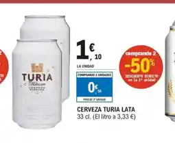 E.Leclerc Cerveza turia lata oferta