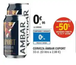 E.Leclerc Cerveza ámbar export oferta
