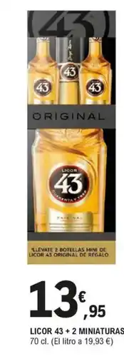 E.Leclerc Licor 43 + 2 miniaturas oferta