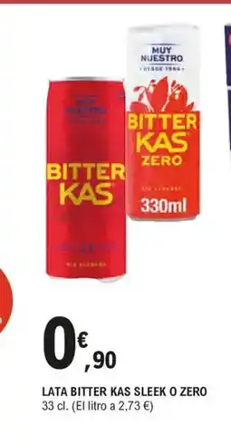 E.Leclerc Lata bitter kas sleek o zero oferta