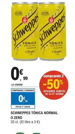 E.Leclerc Schweppes tónica normal oferta